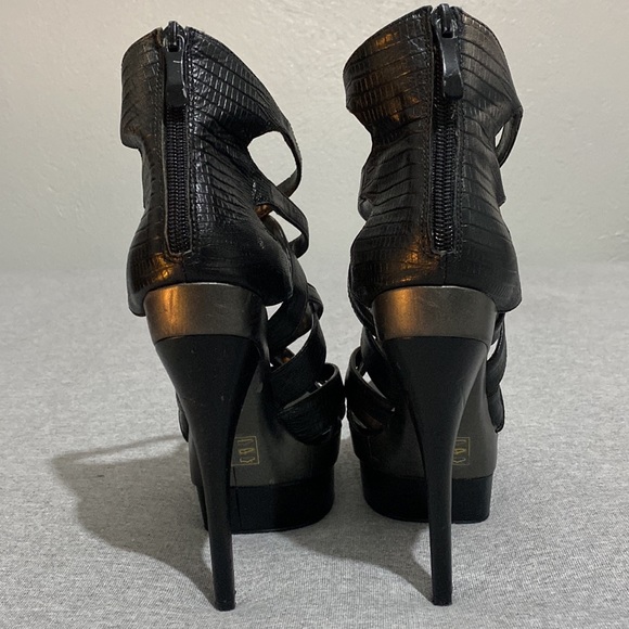 Bebe Adrianna Strappy Platform Heels Size 7 - Picture 7 of 11